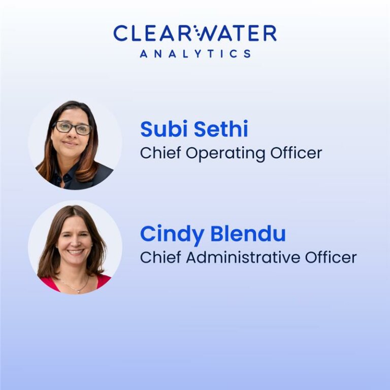 Clearwater Analytics Promotes Key Executives to Accelerate Growth and Operational Excellence